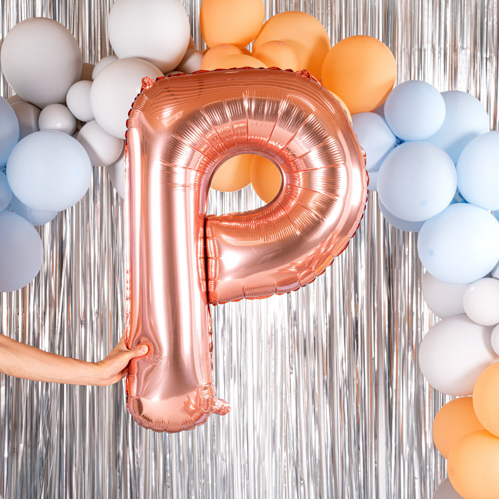 Balloonify Rose Gold Mylar Letter P Balloon - 40" - 1 count box