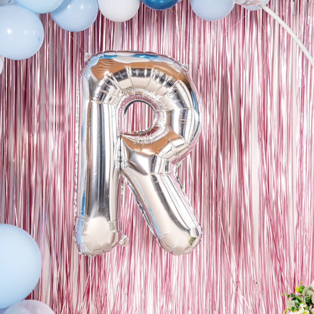 Balloonify Silver Mylar Letter R Balloon - 40" - 1 count box