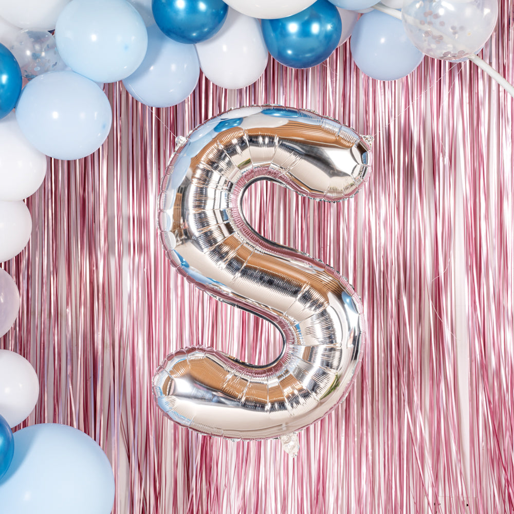 Balloonify Silver Mylar Letter S Balloon - 40" - 1 count box
