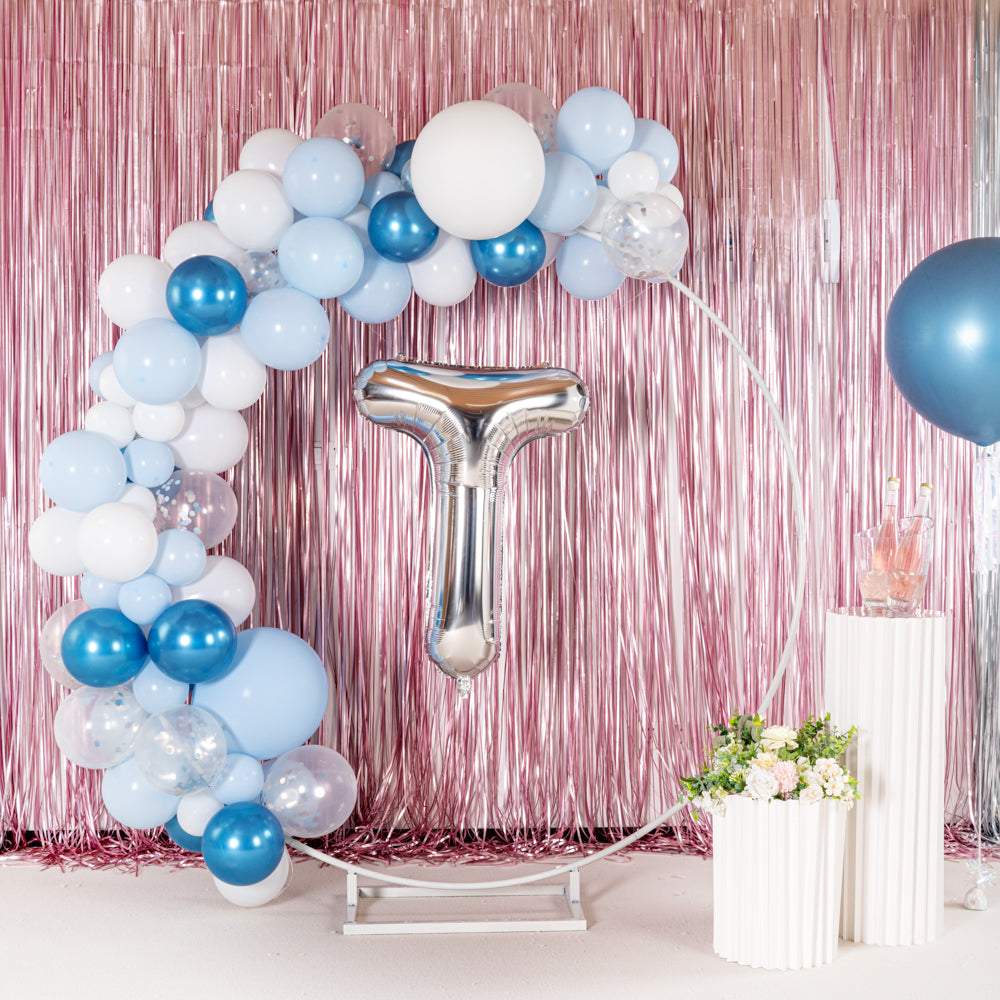 Balloonify Silver Mylar Letter T Balloon - 40" - 1 count box