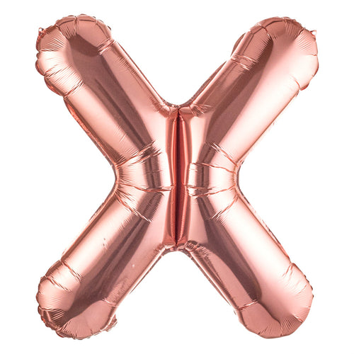 Balloonify Rose Gold Mylar Letter X Balloon - 40" - 1 count box