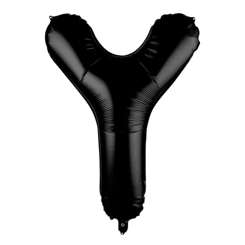 Balloonify Black Mylar Letter Y Balloon - 40" - 1 count box