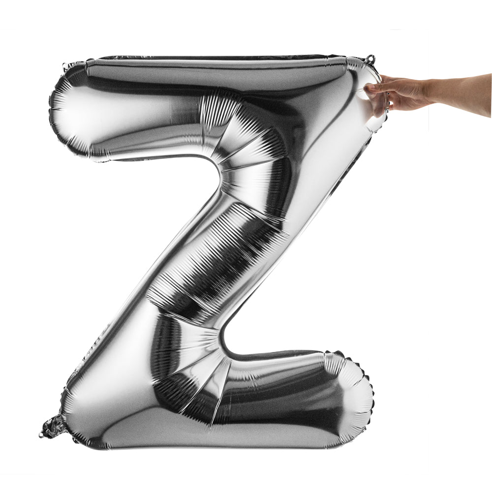 Balloonify Silver Mylar Letter Z Balloon - 40" - 1 count box