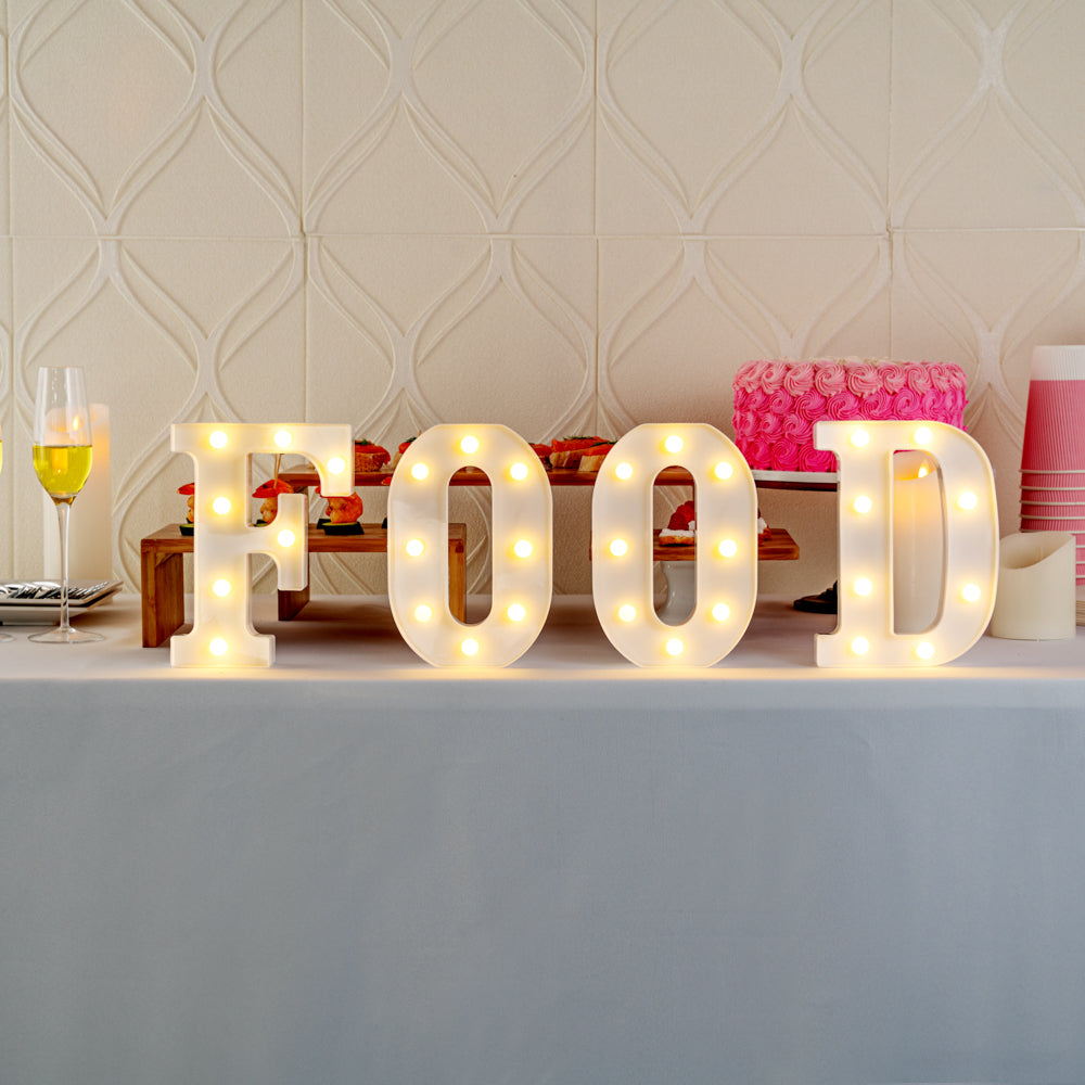 Illumify White LED Marquee Letter D Sign - 8 3/4" - 1 count box