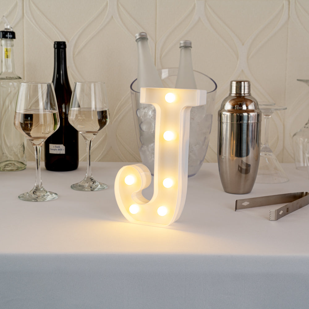 Illumify White LED Marquee Letter J Sign - 8 3/4" - 1 count box