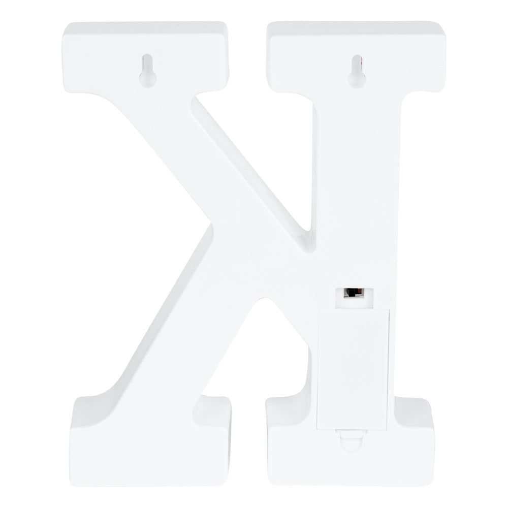 Illumify White LED Marquee Letter K Sign - 8 3/4" - 1 count box