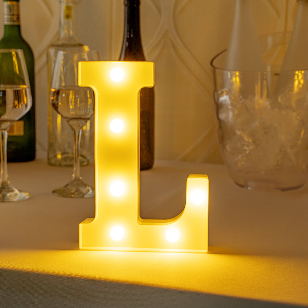 Illumify White LED Marquee Letter L Sign - 8 3/4" - 1 count box