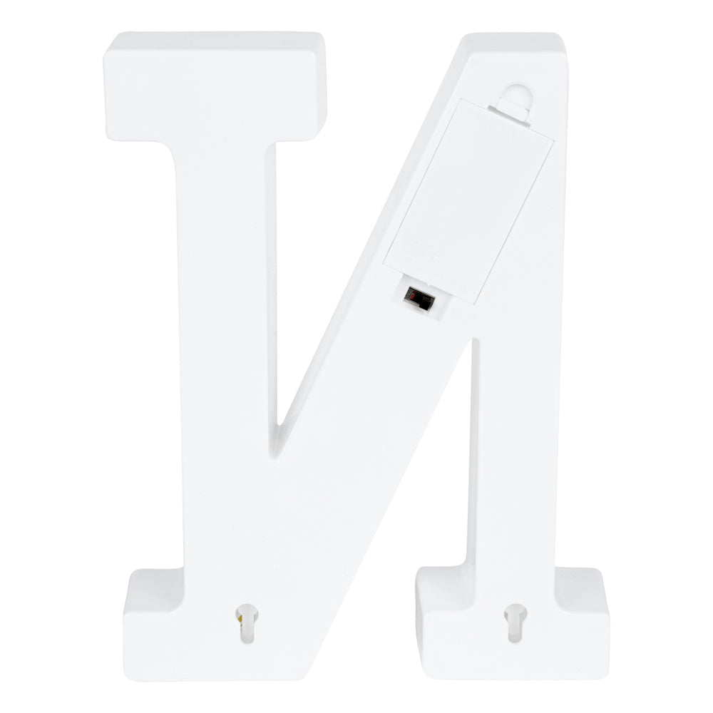 Illumify White LED Marquee Letter N Sign - 8 3/4" - 1 count box