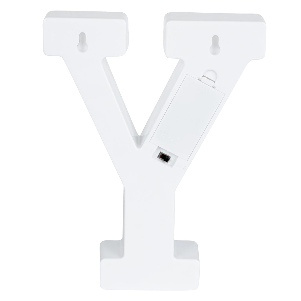 Illumify White LED Marquee Letter Y Sign - 8 3/4" - 1 count box
