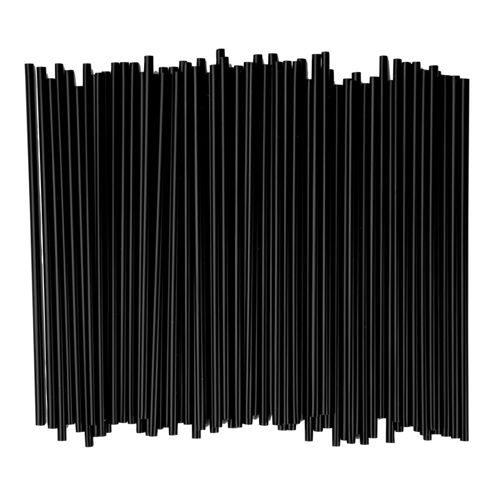 Restpresso Black Plastic Coffee Stirrer / Sip Straw - 5" - 500 count box