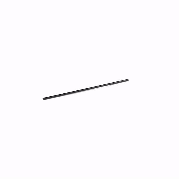 Restpresso Black Plastic Coffee Stirrer / Sip Straw - 5" - 5000 count box