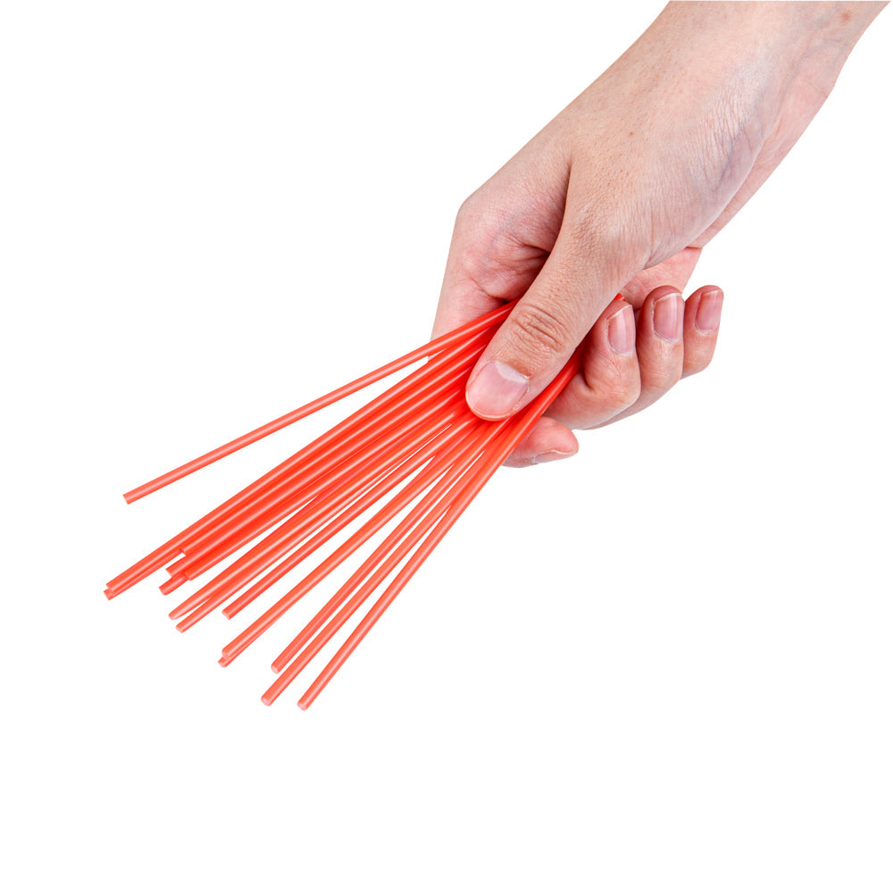 Restpresso Red Plastic Coffee Stirrer / Sip Straw - 5" - 500 count box