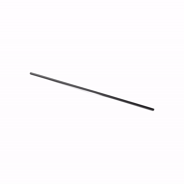 Restpresso Black Plastic Coffee Stirrer / Sip Straw - 7" - 500 count box