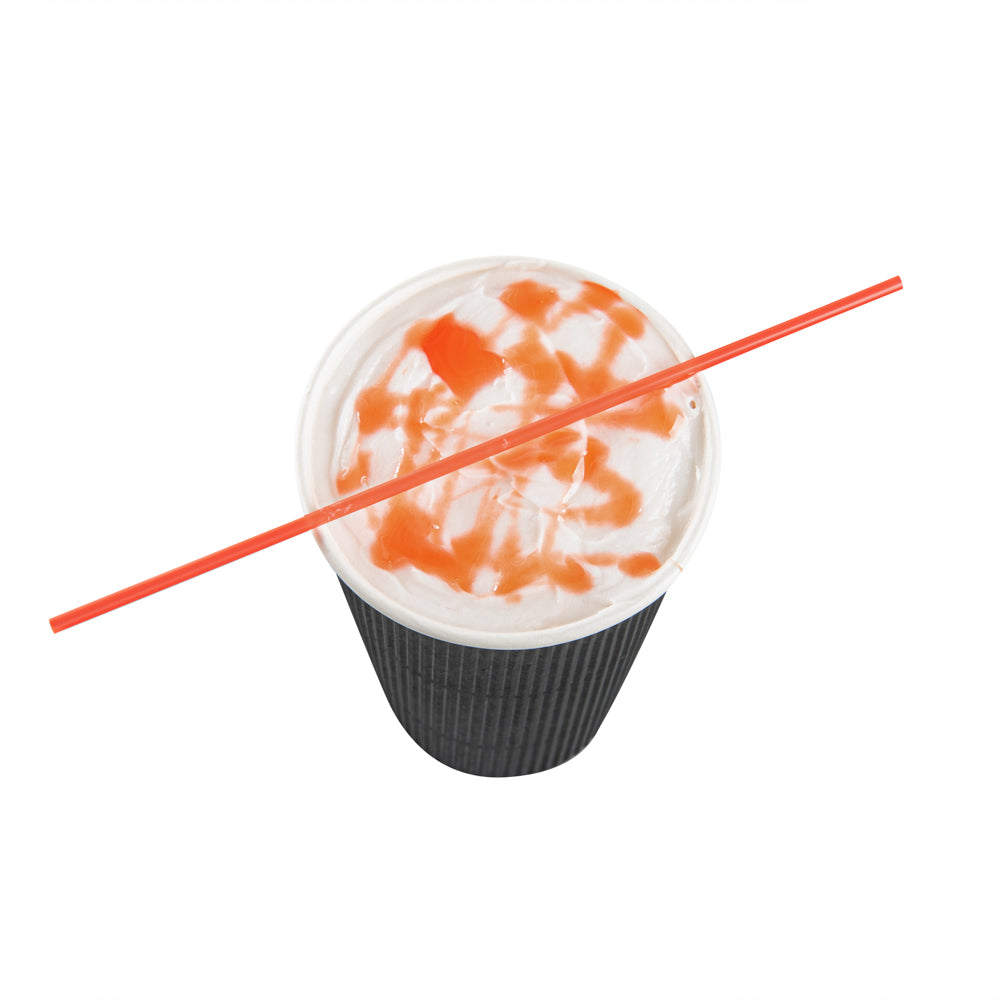 Restpresso Red Plastic Coffee Stirrer / Sip Straw - 7" - 500 count box