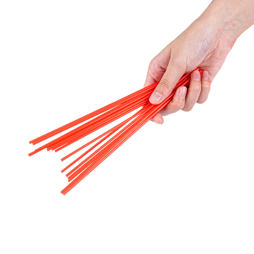 Restpresso Red Plastic Coffee Stirrer / Sip Straw - 7" - 500 count box