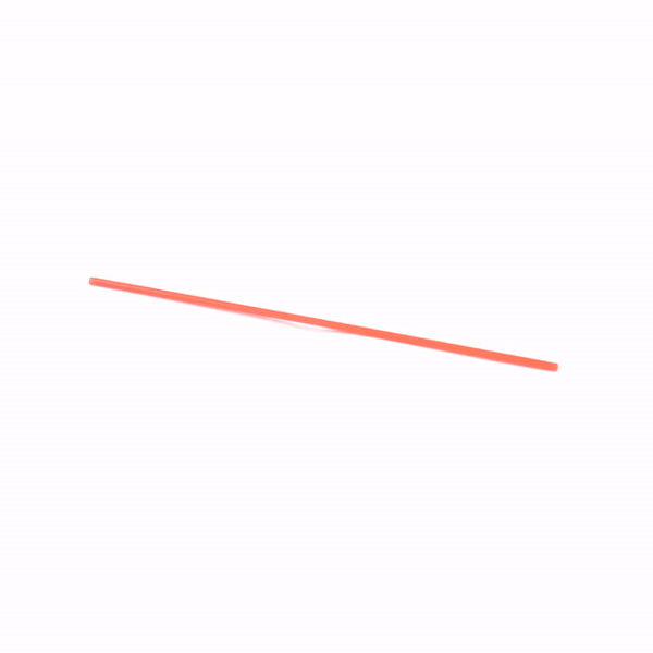 Restpresso Red Plastic Coffee Stirrer / Sip Straw - 7" - 5000 count box