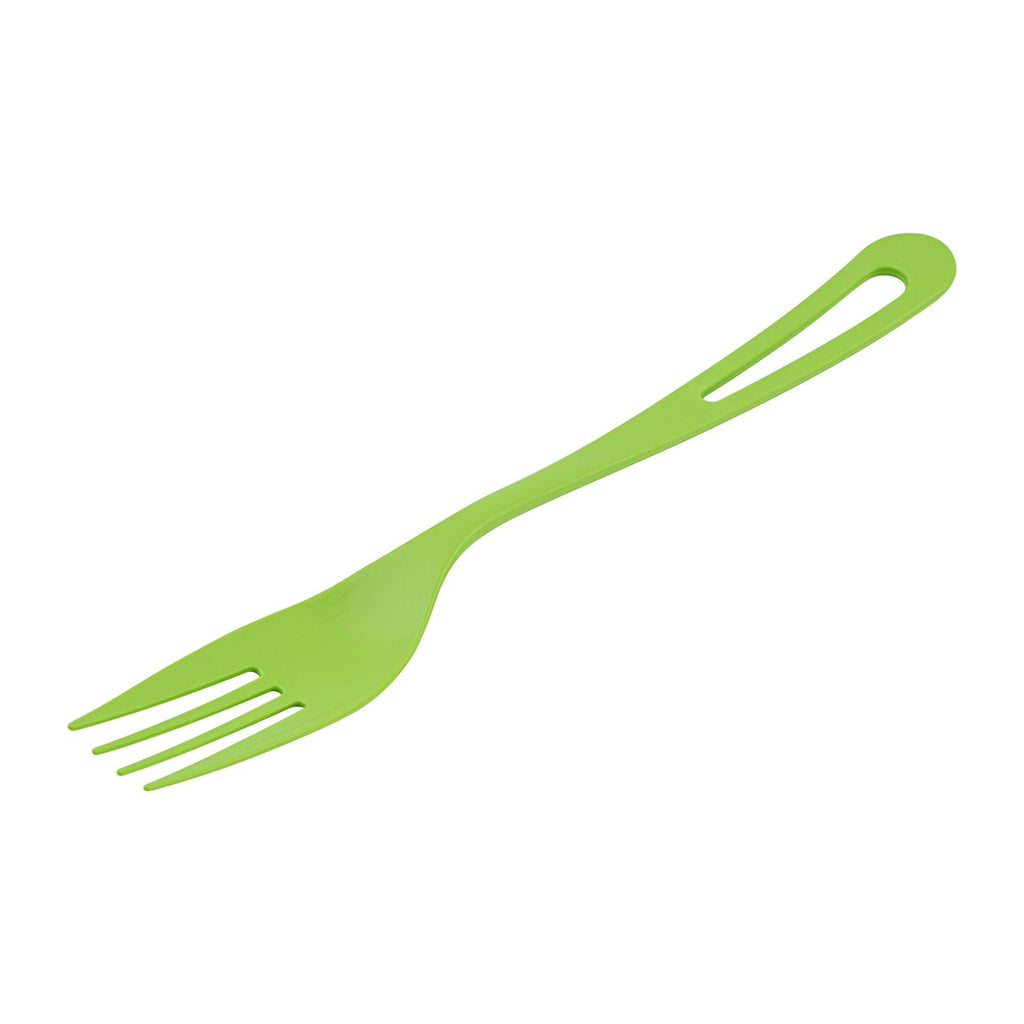 Basic Nature Green CPLA Plastic Fork - Compostable Wrapper, Heat-Resistant - 7 1/2" - 250 count box