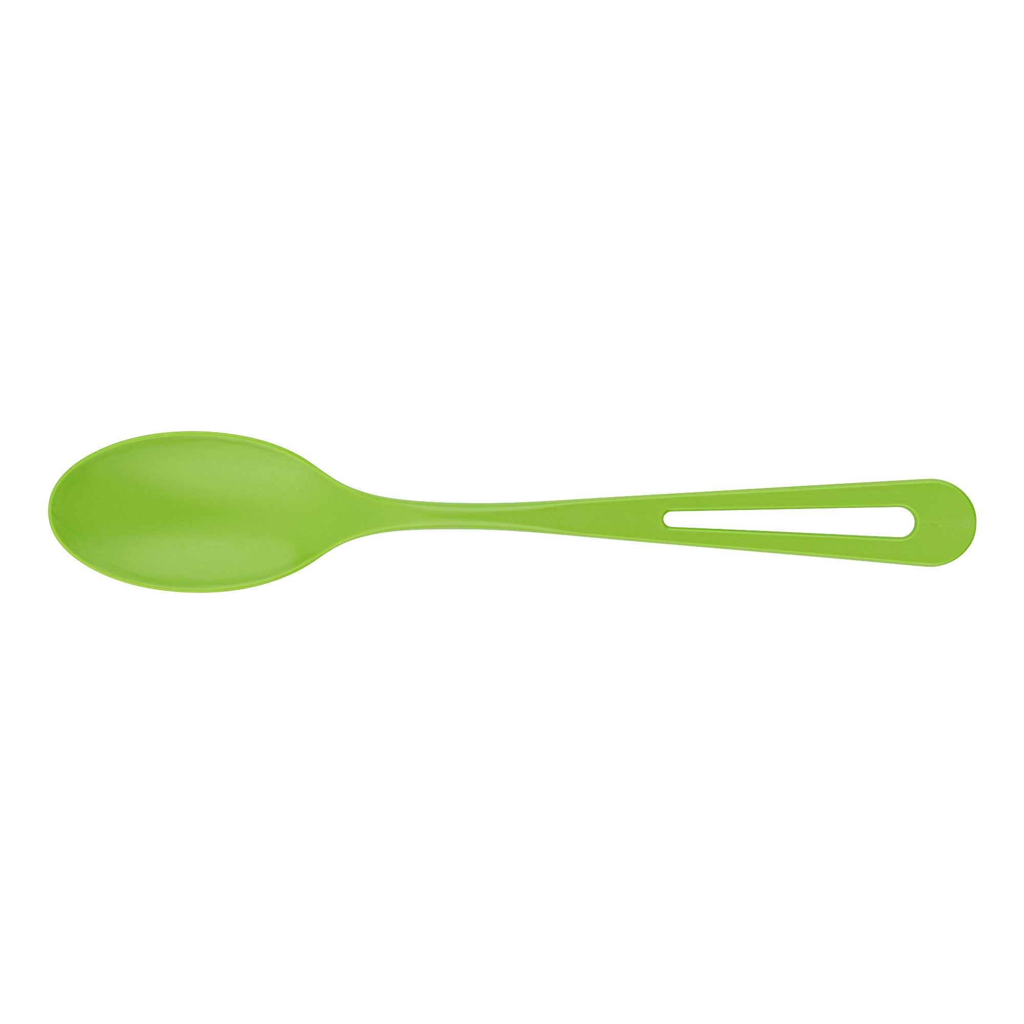 Basic Nature Green CPLA Plastic Spoon - Compostable Wrapper, Heat-Resistant - 7 1/2" - 250 count box