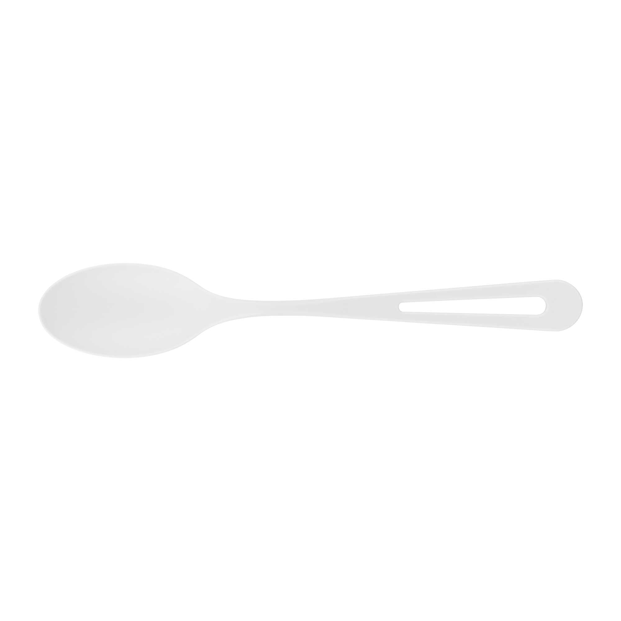 Basic Nature White CPLA Plastic Spoon - Compostable Wrapper, Heat-Resistant - 7 1/2" - 250 count box