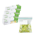 Bag Tek 1 qt Clear Plastic Zip Bag - Double Zipper, Write-On Label, BPA-Free - 7 1/2" x 7" - 25 count box