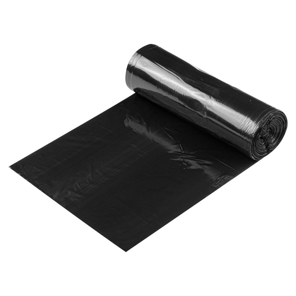 RW Clean 20 gal Black Plastic Trash Can Liner - Standard-Duty, 0.7 mil - 200 count box
