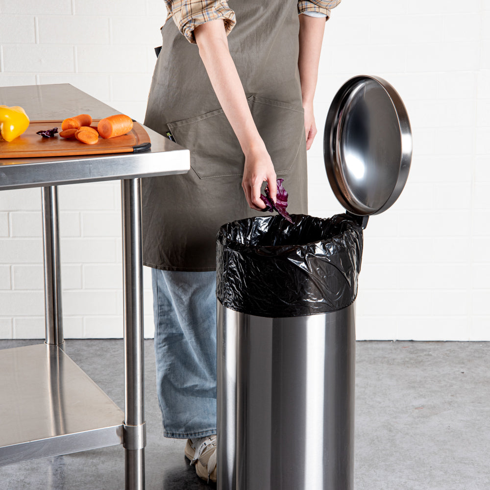 RW Clean 20 gal Black Plastic Trash Can Liner - Standard-Duty, 0.7 mil - 200 count box