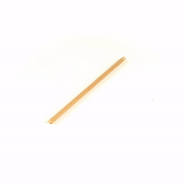 Basic Nature Brown PLA Plastic / Sugarcane Straw - Compostable - 8 1/4" - 100 count box