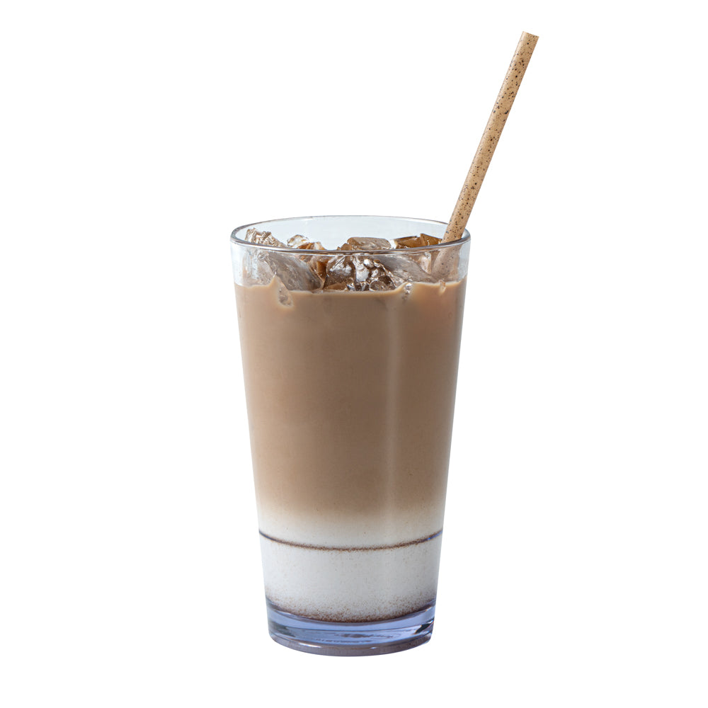 Basic Nature Brown PLA Plastic / Coffee Ground Straw - Compostable - 8 1/4" - 100 count box