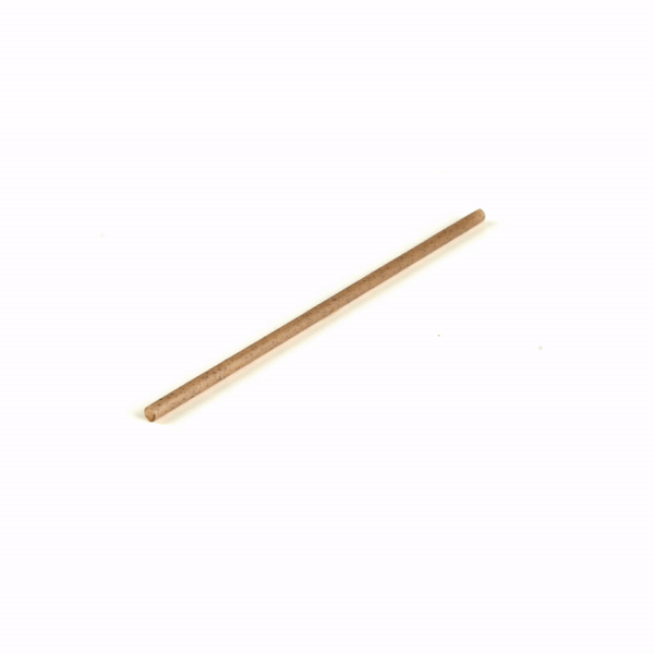 Basic Nature Brown PLA Plastic / Coffee Ground Straw - Compostable - 8 1/4" - 100 count box