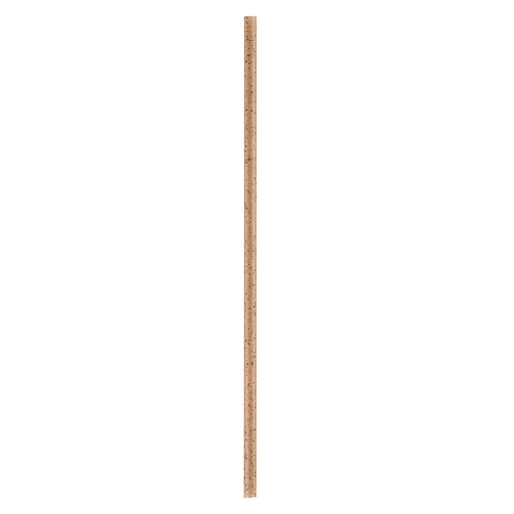Basic Nature Brown PLA Plastic / Coffee Ground Straw - Compostable - 8 1/4" - 100 count box