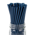 Basic Nature Midnight Blue PLA / PBAT Plastic Straw - Compostable - 8 1/4" - 100 count box