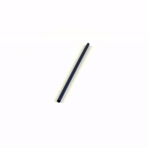 Basic Nature Midnight Blue PLA / PBAT Plastic Straw - Compostable - 8 1/4" - 2000 count box