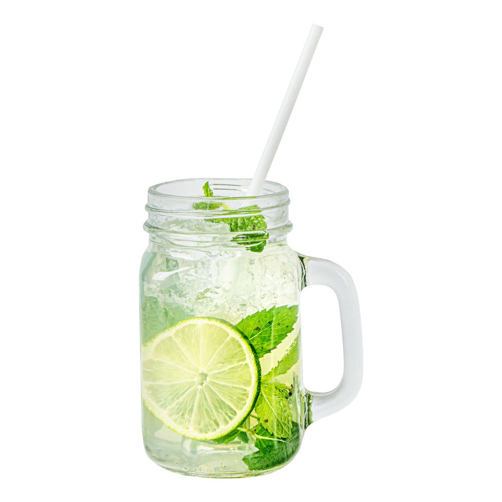 Basic Nature White PLA / PBAT Plastic Straw - Compostable - 8 1/4" - 2000 count box