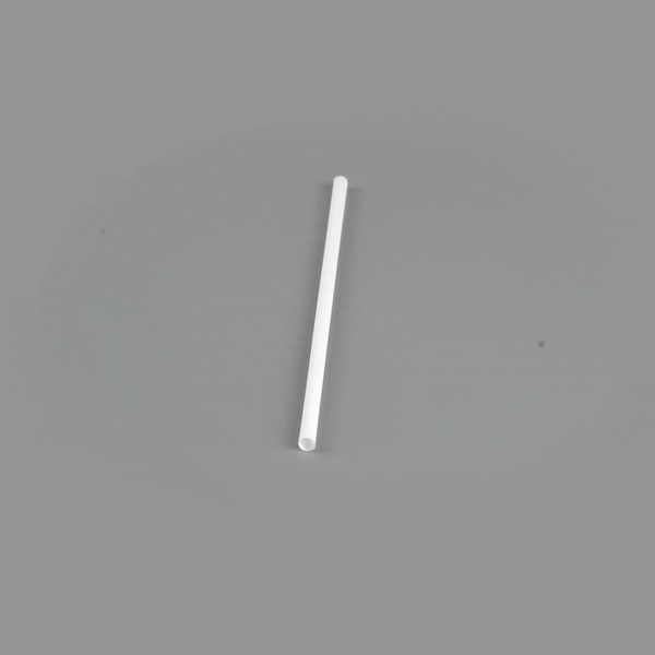 Basic Nature White PLA / PBAT Plastic Straw - Compostable - 8 1/4" - 2000 count box