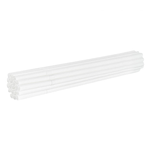 Basic Nature White PLA / PBAT Plastic Straw - Flexible, Compostable - 8 1/4" - 2000 count box