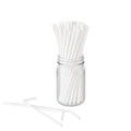 Basic Nature White PLA / PBAT Plastic Straw - Flexible, Compostable - 8 1/4" - 100 count box