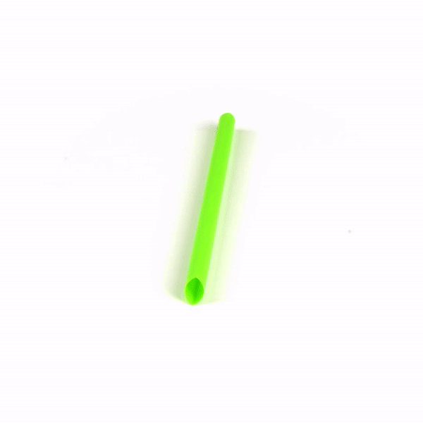 Basic Nature Green PLA / PBAT Plastic Boba Straw - Compostable - 9" - 100 count box