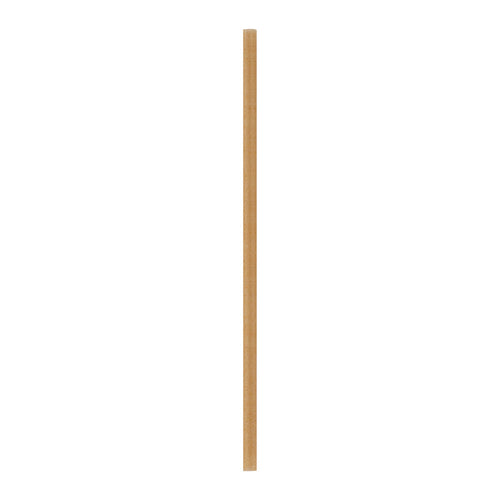 Basic Nature Brown PLA Plastic / Sugarcane Straw - Wrapped, Compostable - 8 1/4" - 2000 count box