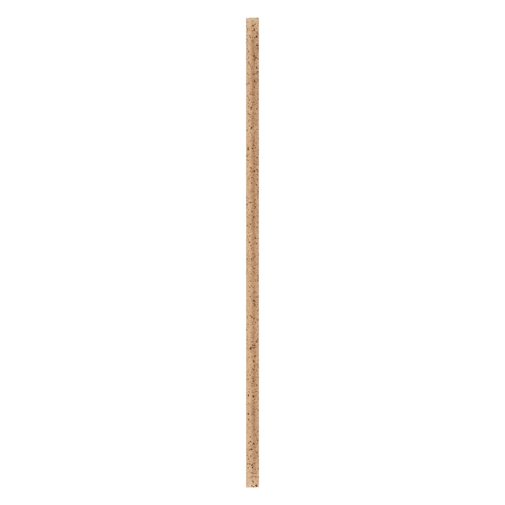 Basic Nature Brown PLA Plastic / Coffee Ground Straw - Wrapped, Compostable - 8 1/4" - 100 count box