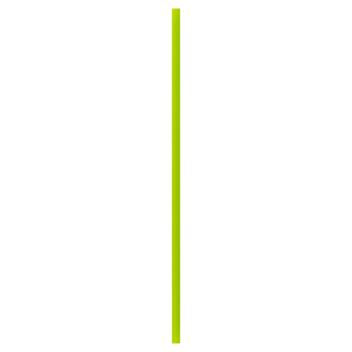 Basic Nature Green PLA / PBAT Plastic Straw - Wrapped, Compostable - 8 1/4" - 100 count box