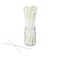 Basic Nature White PLA / PBAT Plastic Straw - Wrapped, Compostable - 8 1/4" - 100 count box