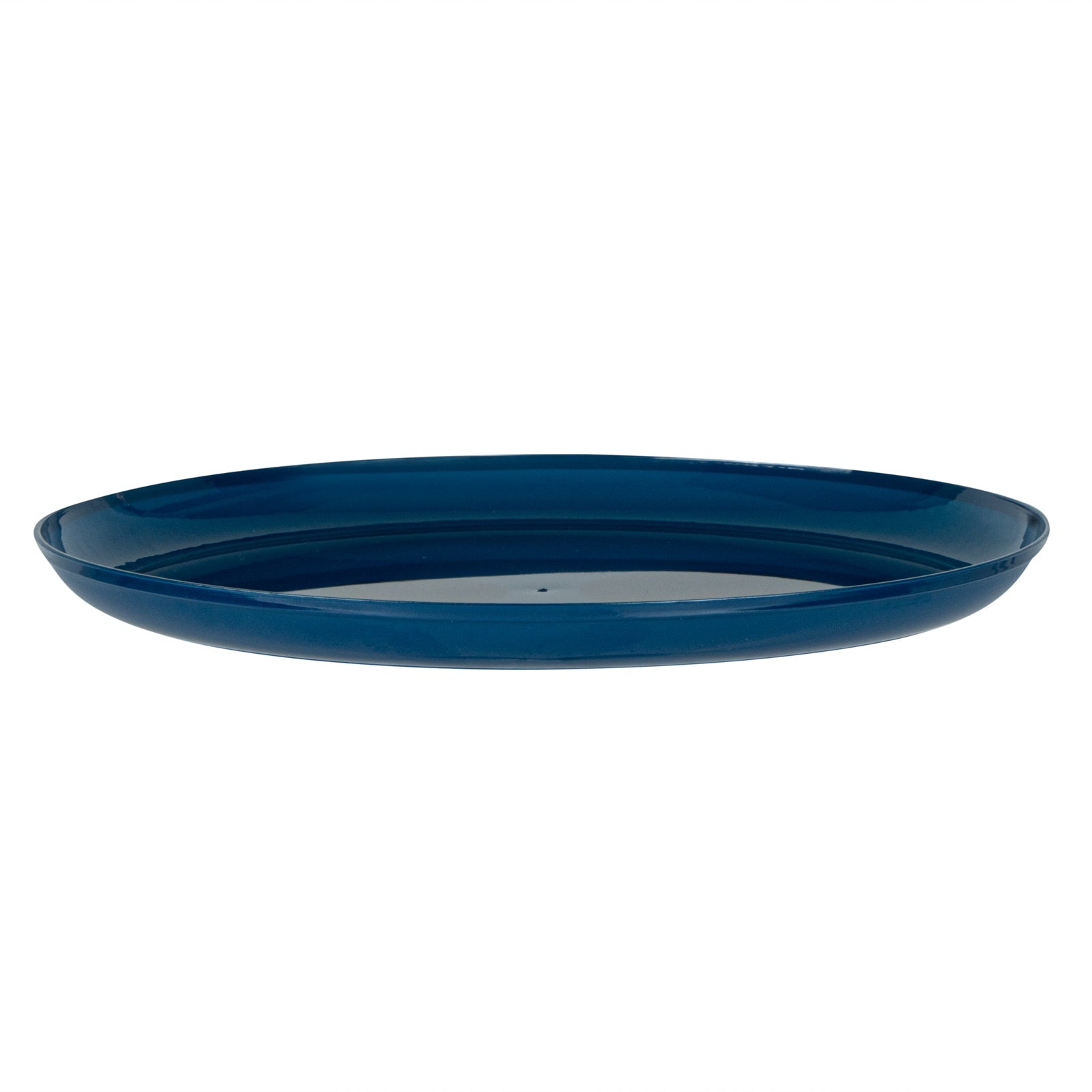 Moderna Round Midnight Blue Plastic Plate - 6 1/4" x 6 1/4" x 1/2" - 200 count box