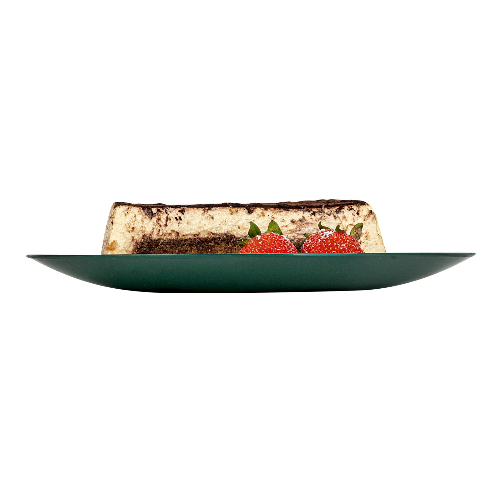 Moderna Round Forest Green Plastic Plate - 7 1/2" x 7 1/2" x 1/2" - 40 count box