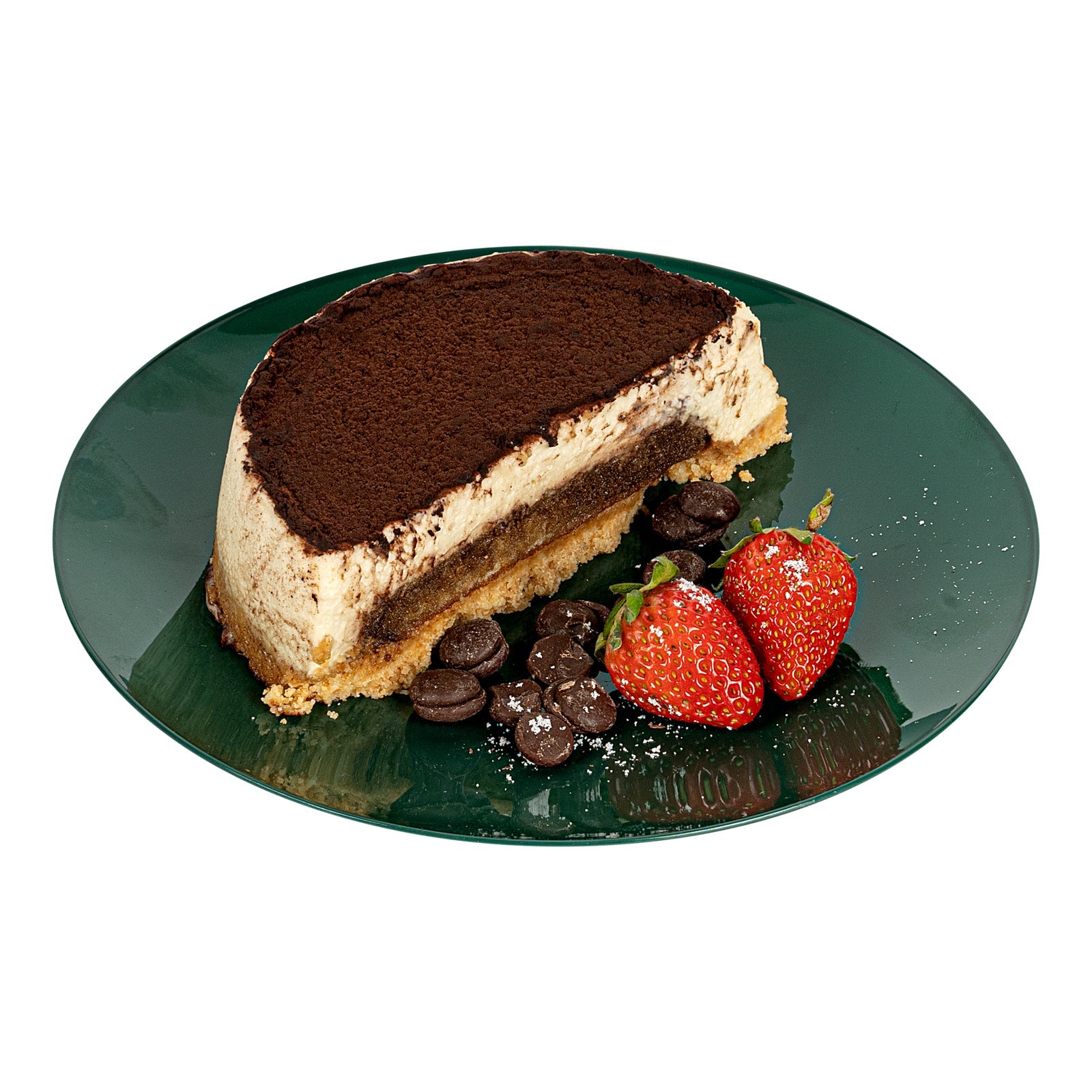 Moderna Round Forest Green Plastic Plate - 7 1/2" x 7 1/2" x 1/2" - 200 count box