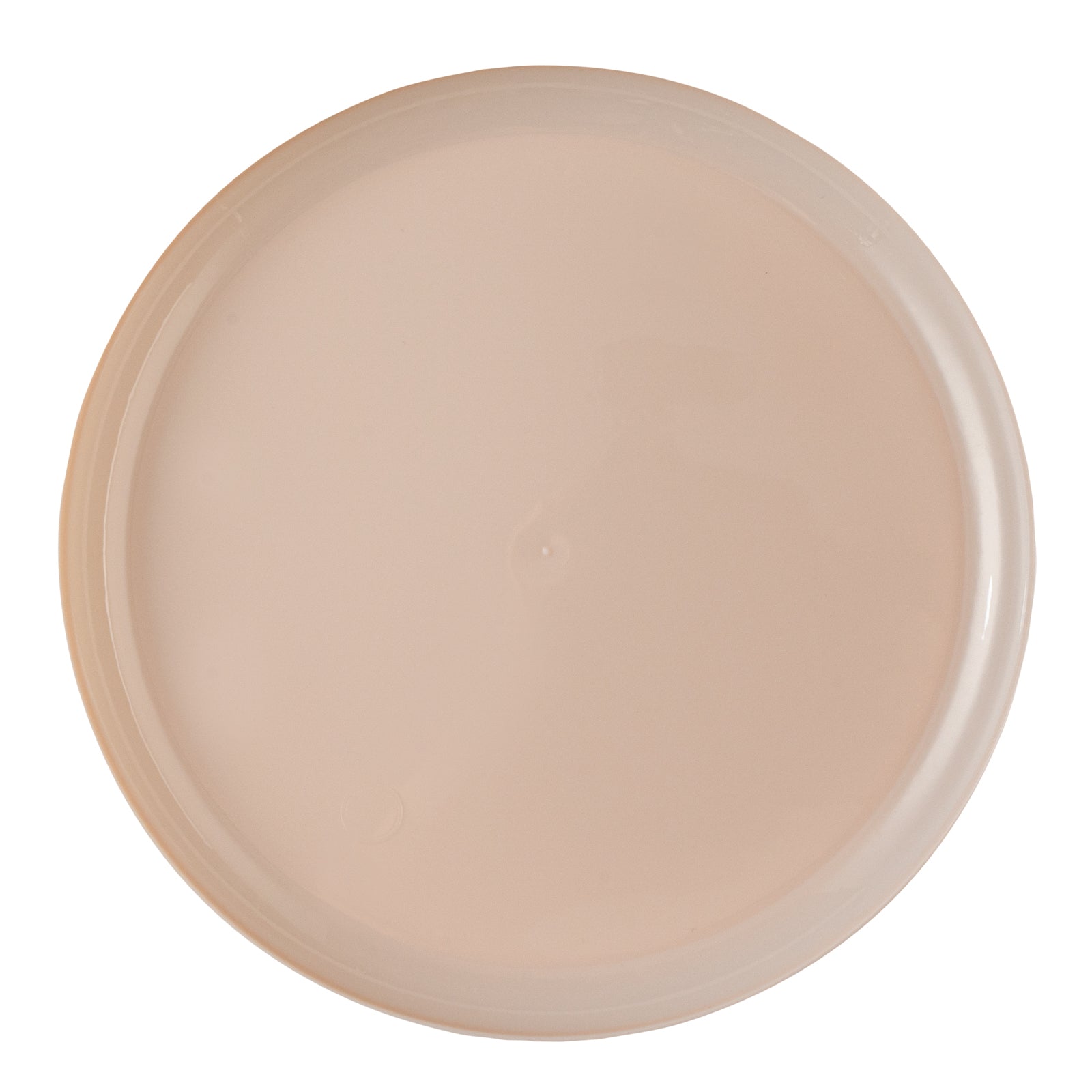 Moderna Round Light Pink Plastic Plate - 8 1/2" x 8 1/2" x 1/2" - 200 count box