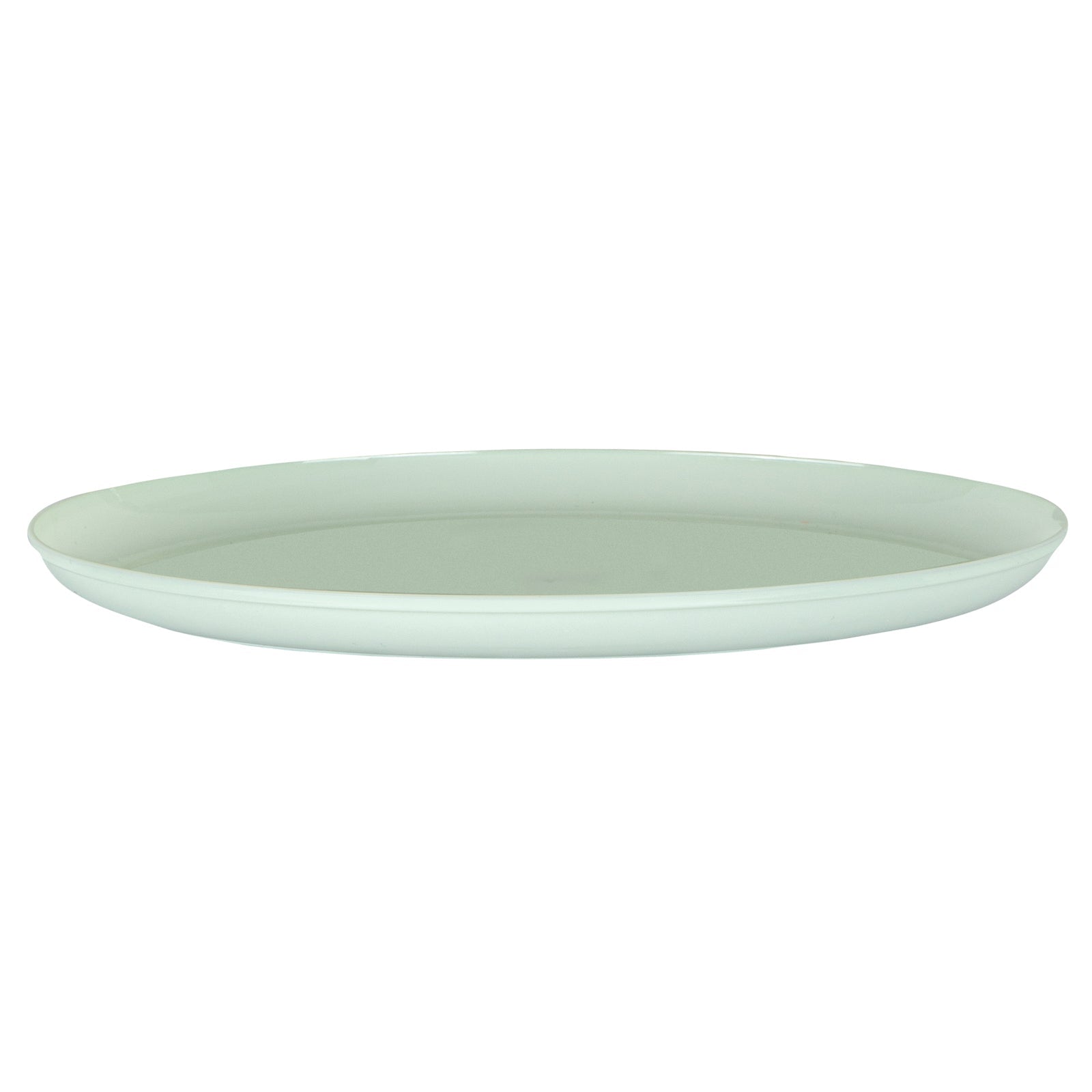 Moderna Round Mint Green Plastic Plate - 8 1/2" x 8 1/2" x 1/2" - 200 count box