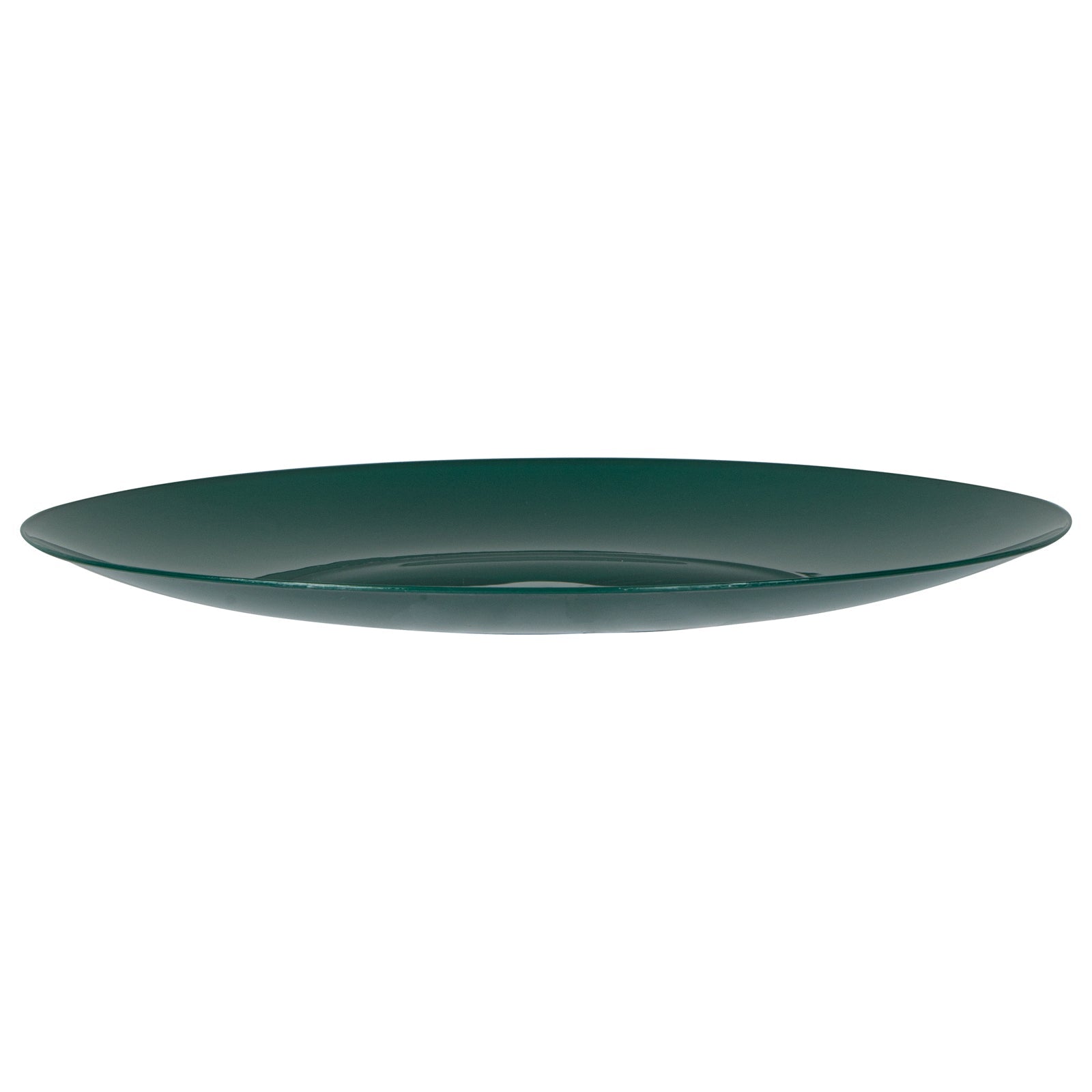 Moderna Round Forest Green Plastic Plate - 9" x 9" x 3/4" - 40 count box