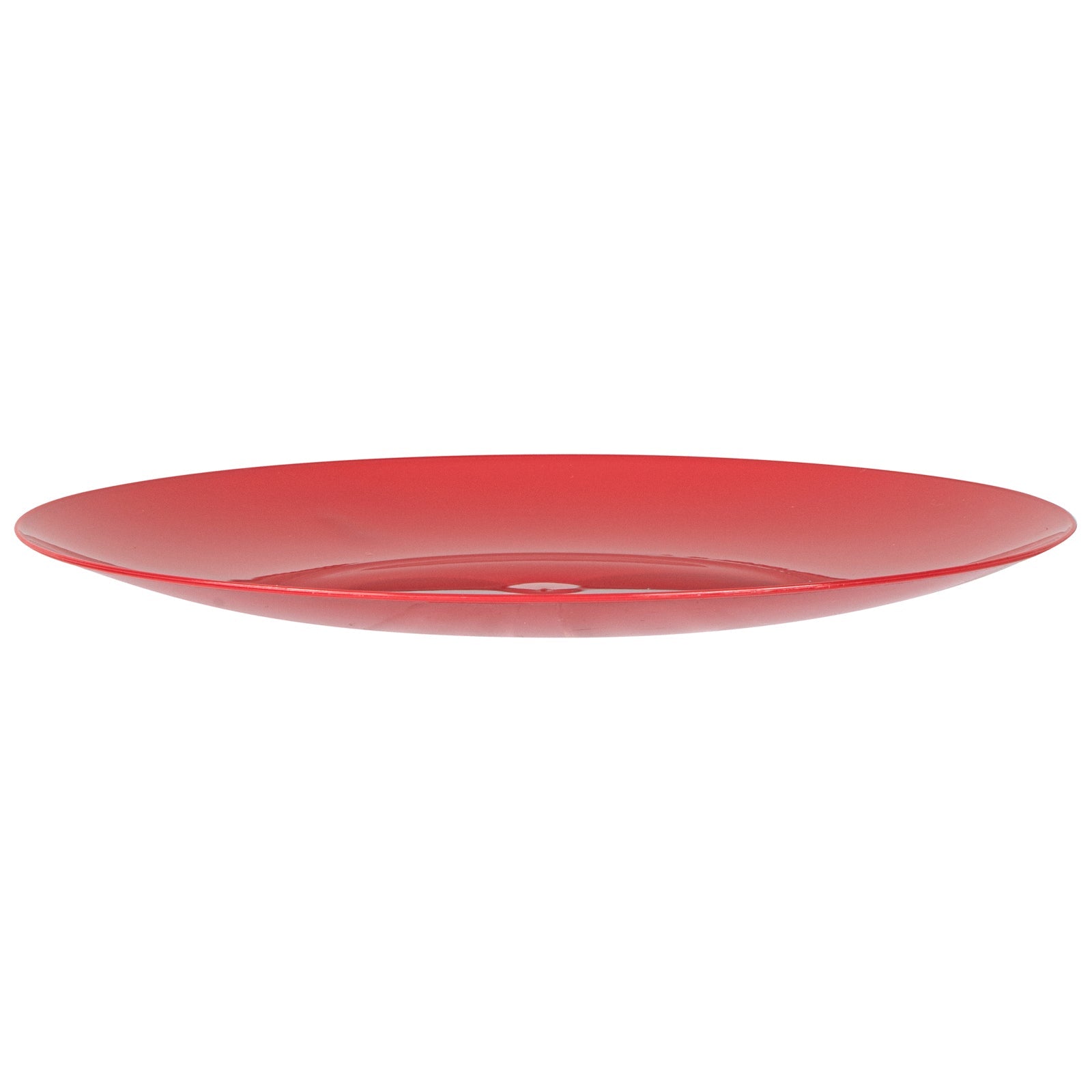 Moderna Round Red Plastic Plate - 9" x 9" x 3/4" - 200 count box