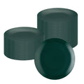 Moderna Round Forest Green Plastic Plate - 10 1/4" x 10 1/4" x 3/4" - 40 count box