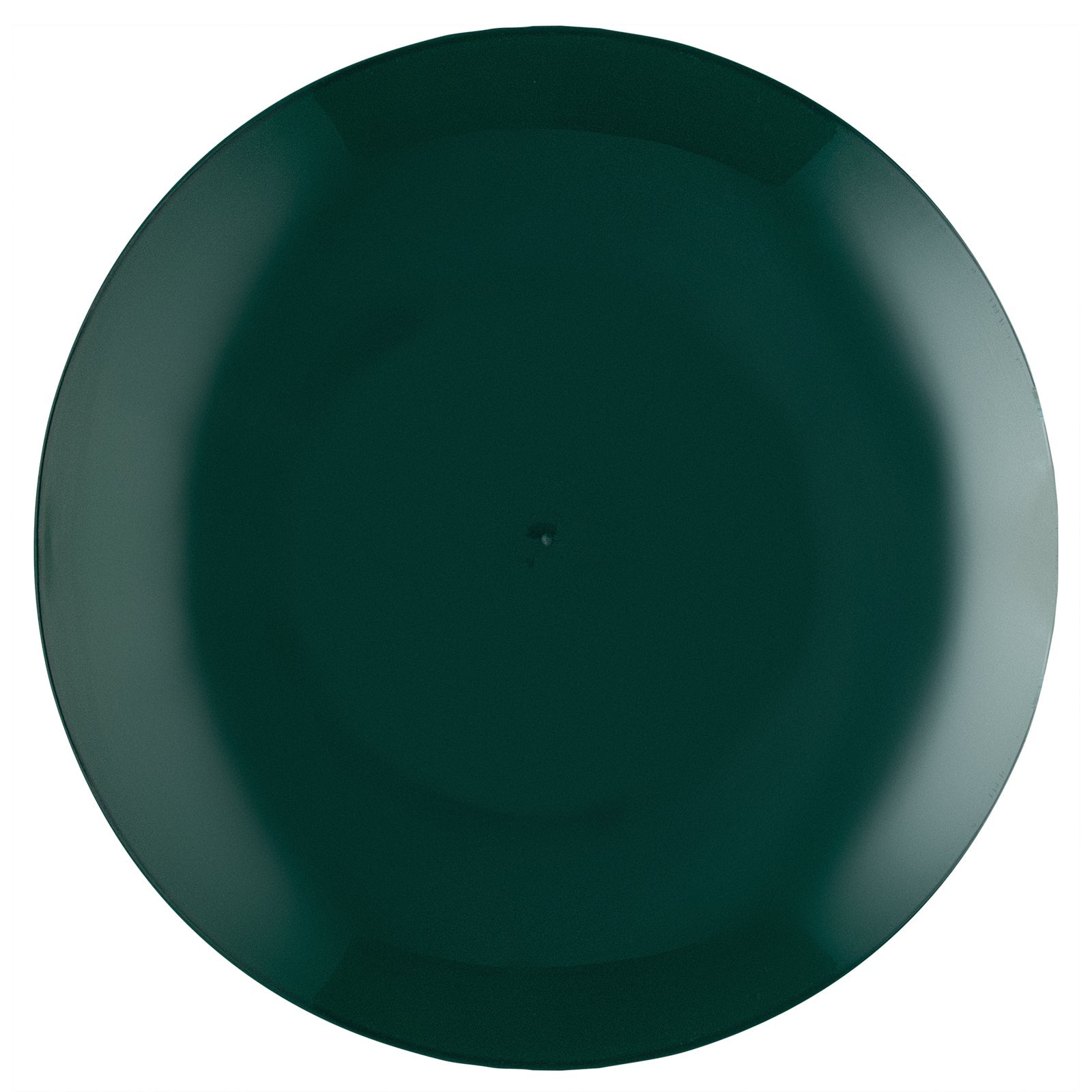 Moderna Round Forest Green Plastic Plate - 10 1/4" x 10 1/4" x 3/4" - 40 count box